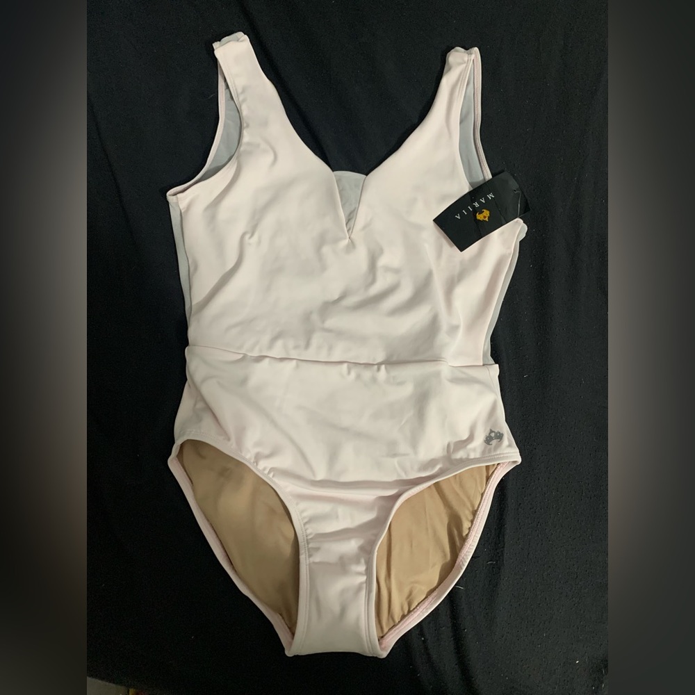 NWT light pink mariia leotard dance/ballet size medium